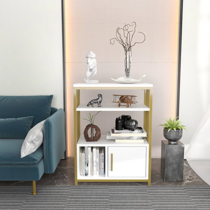 Hanah Home Estantería Blanco y Dorado Hanah Home Estantería Blanco y Dorado